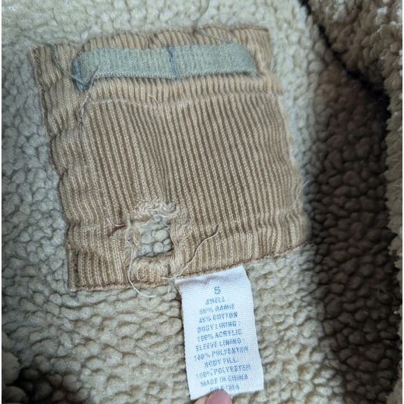 VTG Aeropostale Jacket Mens S Sherpa Lined Corduroy Western Grunge Y2K Rancher - Picture 4 of 7